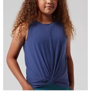 Athleta Girl Twist Around Tank in Navy Blue Size Small (7)